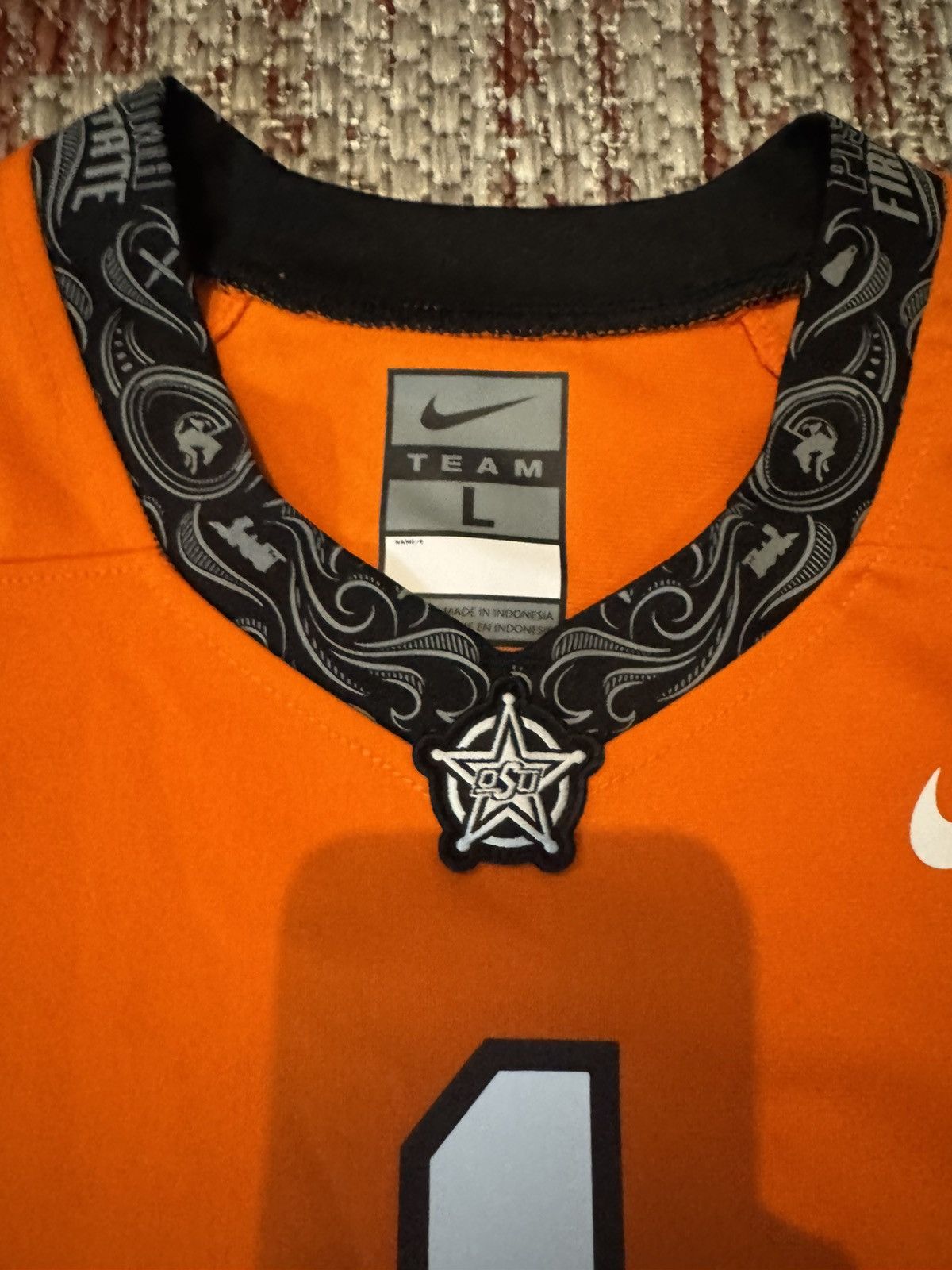 Nike Oklahoma State University Kids Football Jersey Youth L Size US XXS / EU 40 - 4 Thumbnail