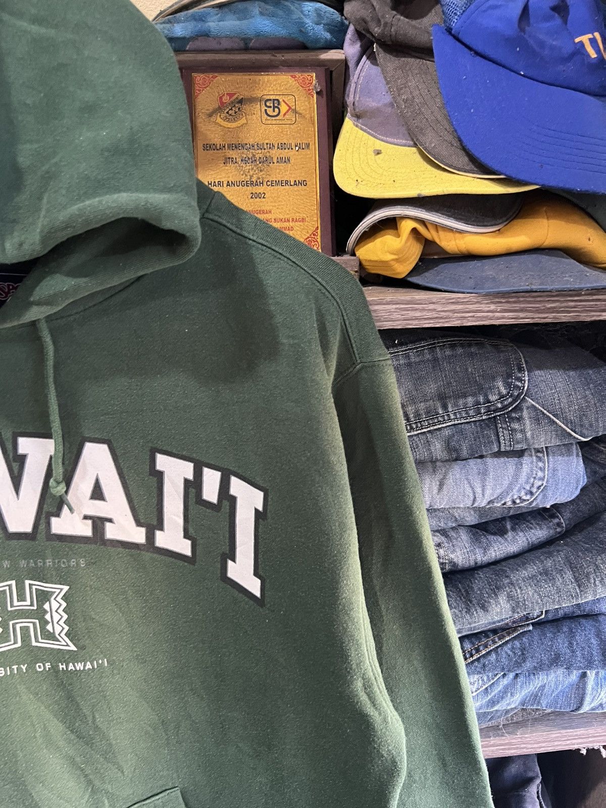 Jansport 🔥Vintage Jansport Hawaii Warriors Pullover Hoodie Size US M / EU 48-50 / 2 - 6 Thumbnail