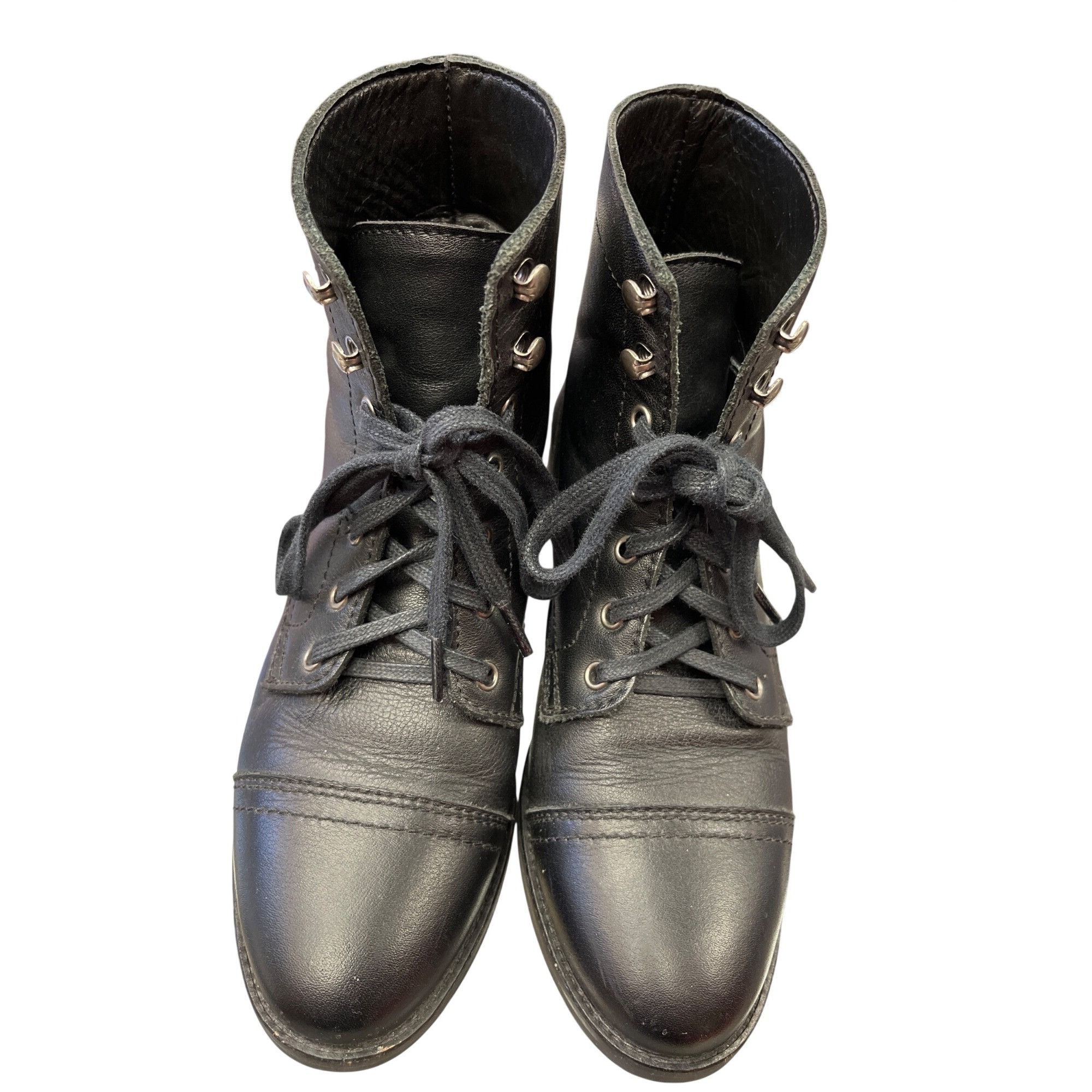 Other Thurday Boot Co. Wms black leather hand crafted ankle boots Size US 6.5 / IT 36.5 - 16 Thumbnail