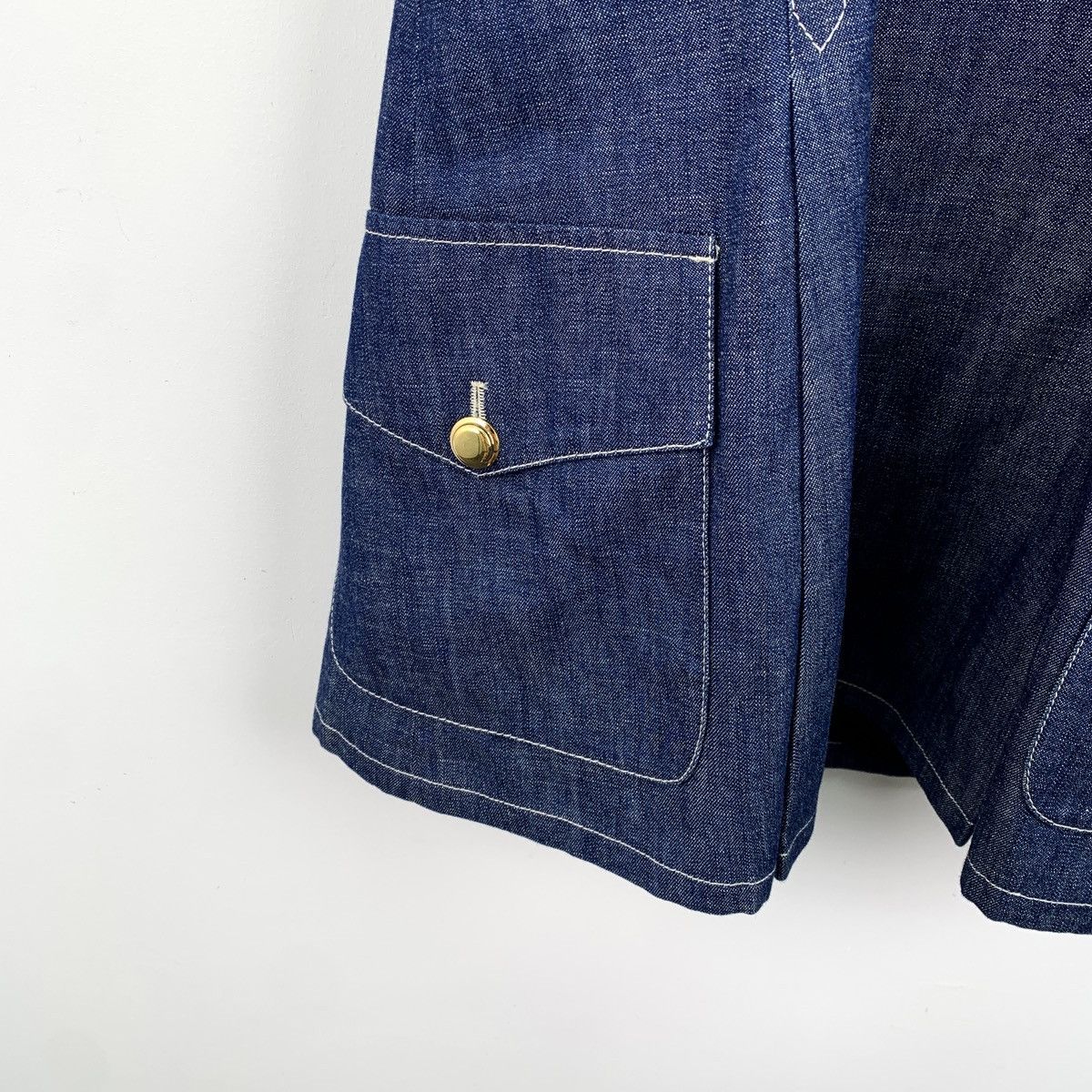 Miu Miu MiuMiu 23 navy blue cotton denim camisole dress Size XS / US 0-2 / IT 36-38 - 5 Thumbnail