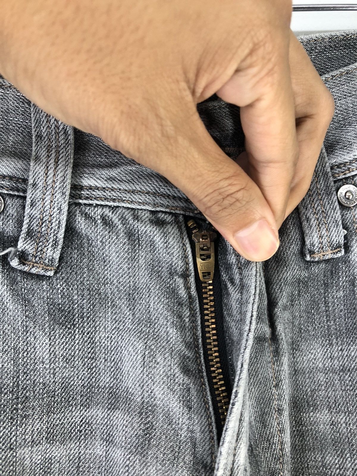 Japanese Brand × Seditionaries Japanese Brand Back Number Buckle Back Light Wash Jeans Size US 28 / EU 44 - 9 Thumbnail