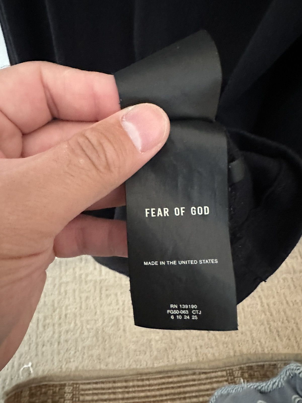 Fear of God Fear of God Baseball Tee - Vintage Black - L Size US L / EU 52-54 / 3 - 4 Thumbnail