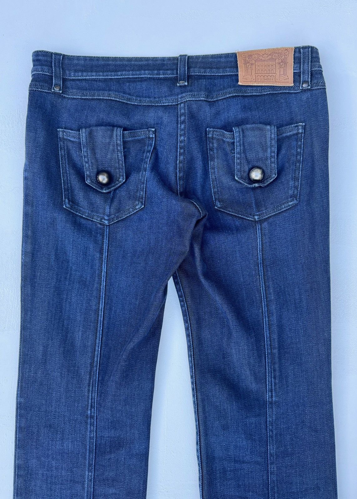 Fendi Fendi Petrol Low Waist Denim Pants Size US 31 - 8 Thumbnail