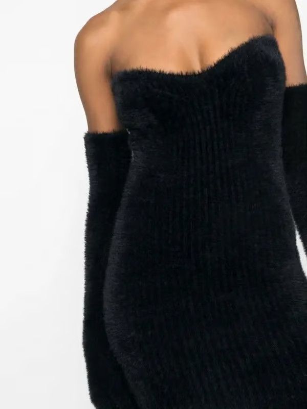 Off-White o1y1125 Mini Dress in Black Size S / US 4 / IT 40 - 5 Thumbnail