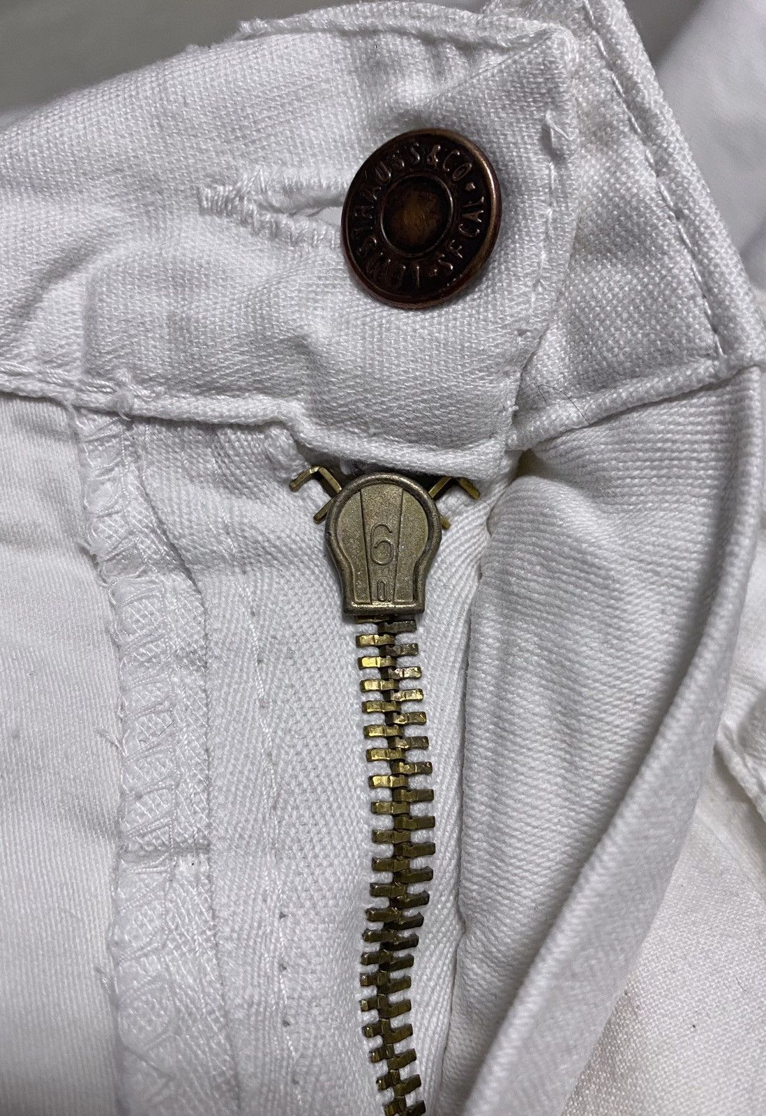 Levi's Vintage Clothing Deadstock Archival 50’s-60’s Levis White Fringed Jeans Denim Size 28" / US 6 / IT 42 - 14 Thumbnail