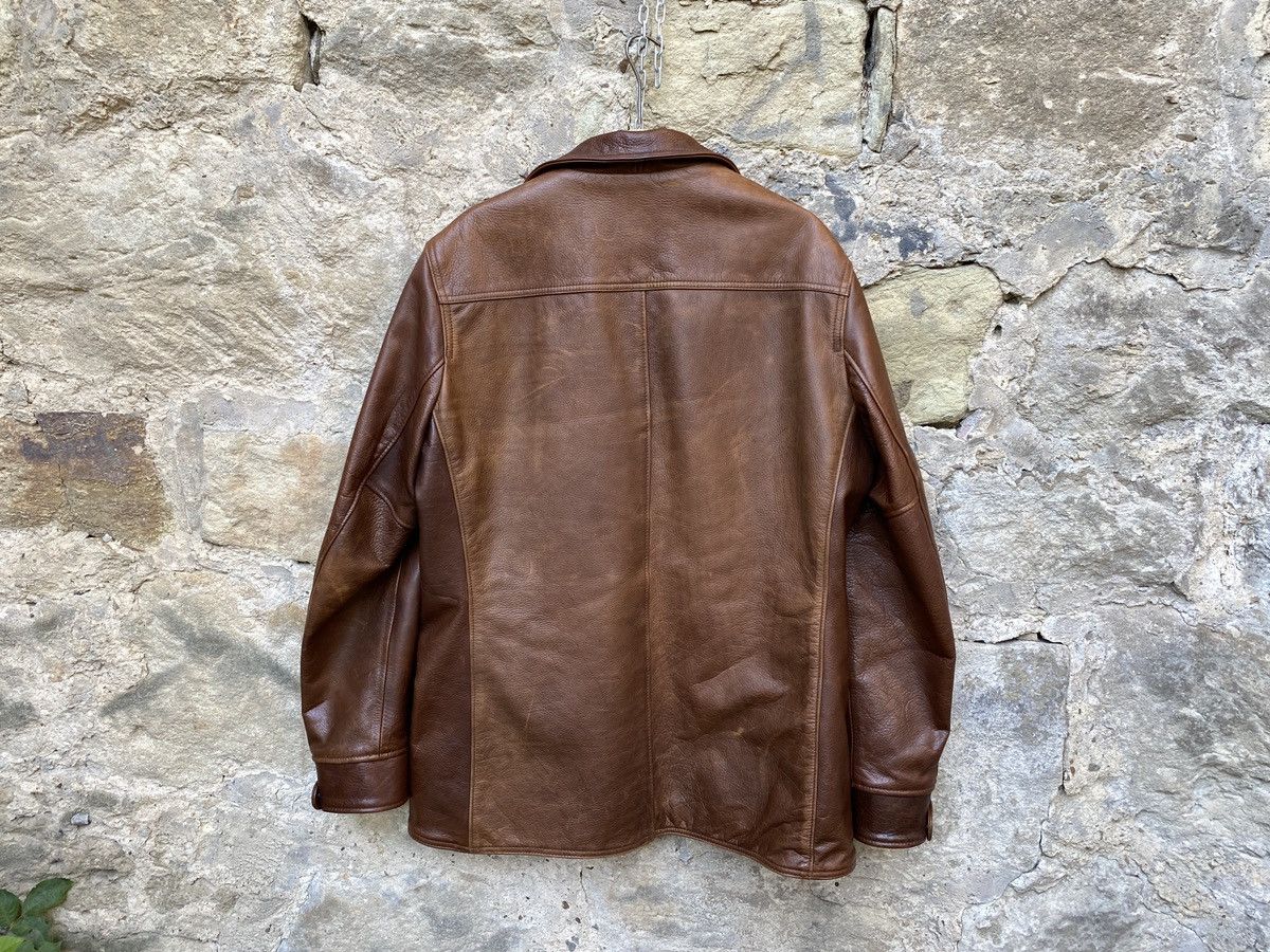 Schott Schott 569 Car Coat Cowhide Leather Jacket Size US L / EU 52-54 / 3 - 10 Thumbnail