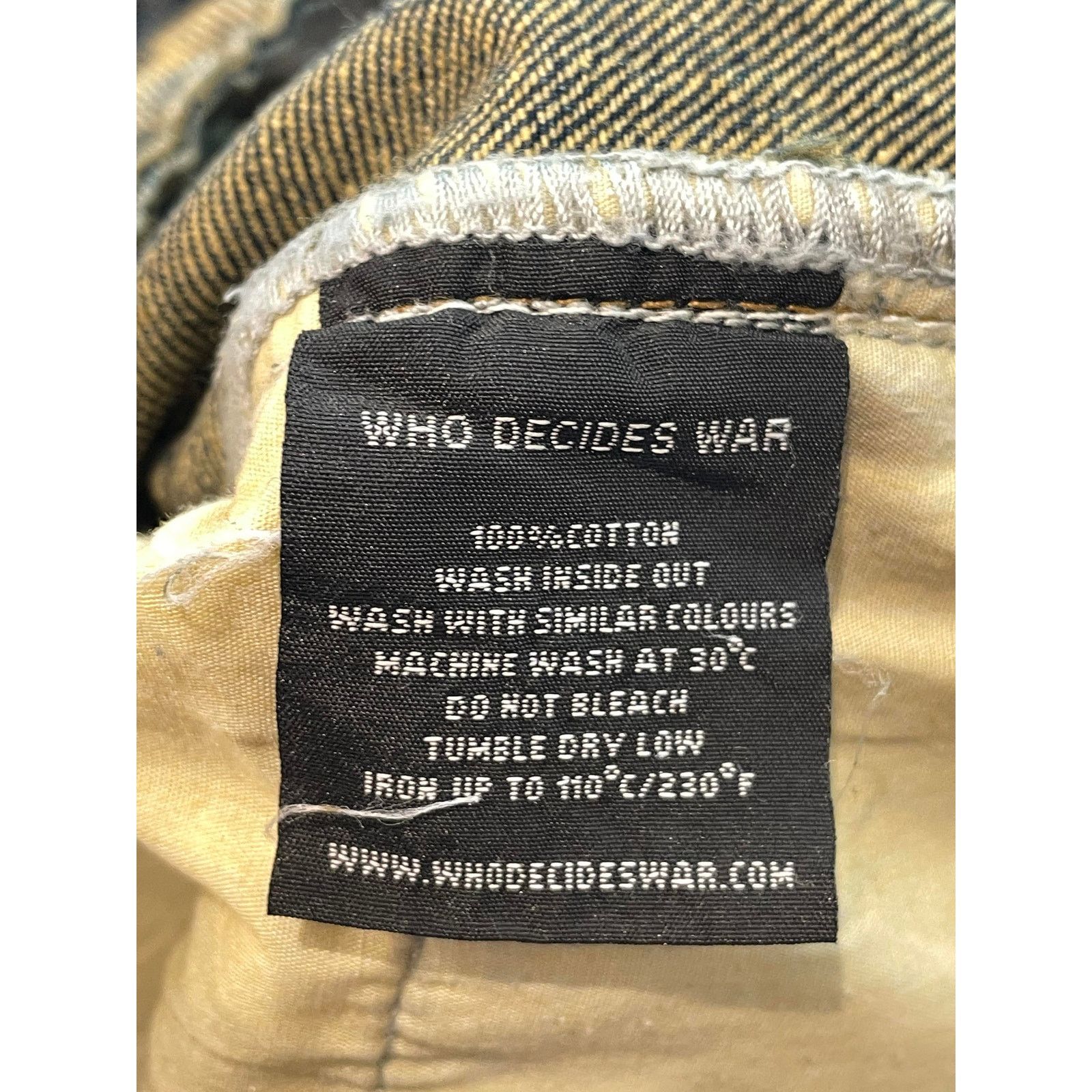 Who Decides War WDW Gary Denim Size US 30 / EU 46 - 8 Thumbnail