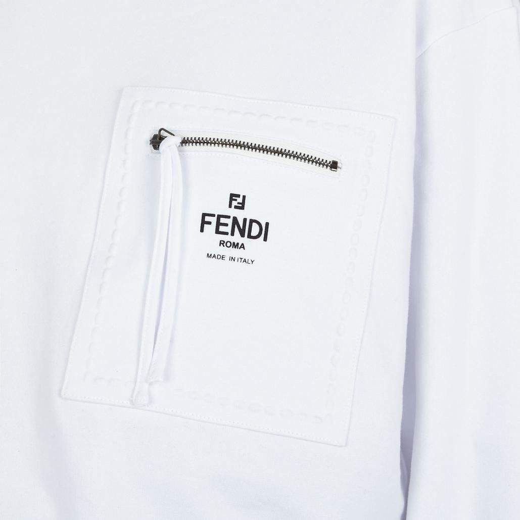Fendi o1loc1c0824 Sweatshirt in White Size XS / US 0-2 / IT 36-38 - 3 Thumbnail