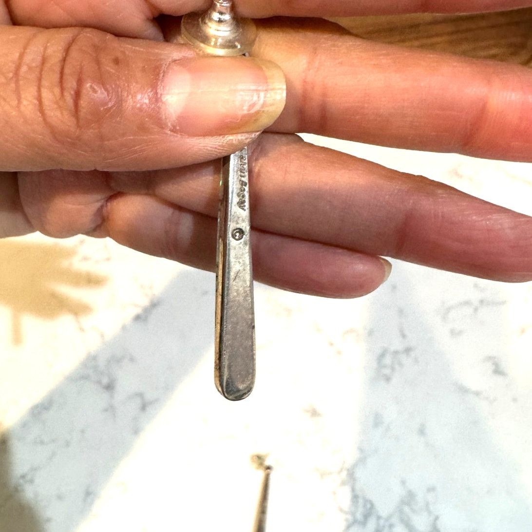 Other Native American silver opal drop earrings by Calvin Begay Size ONE SIZE - 10 Thumbnail