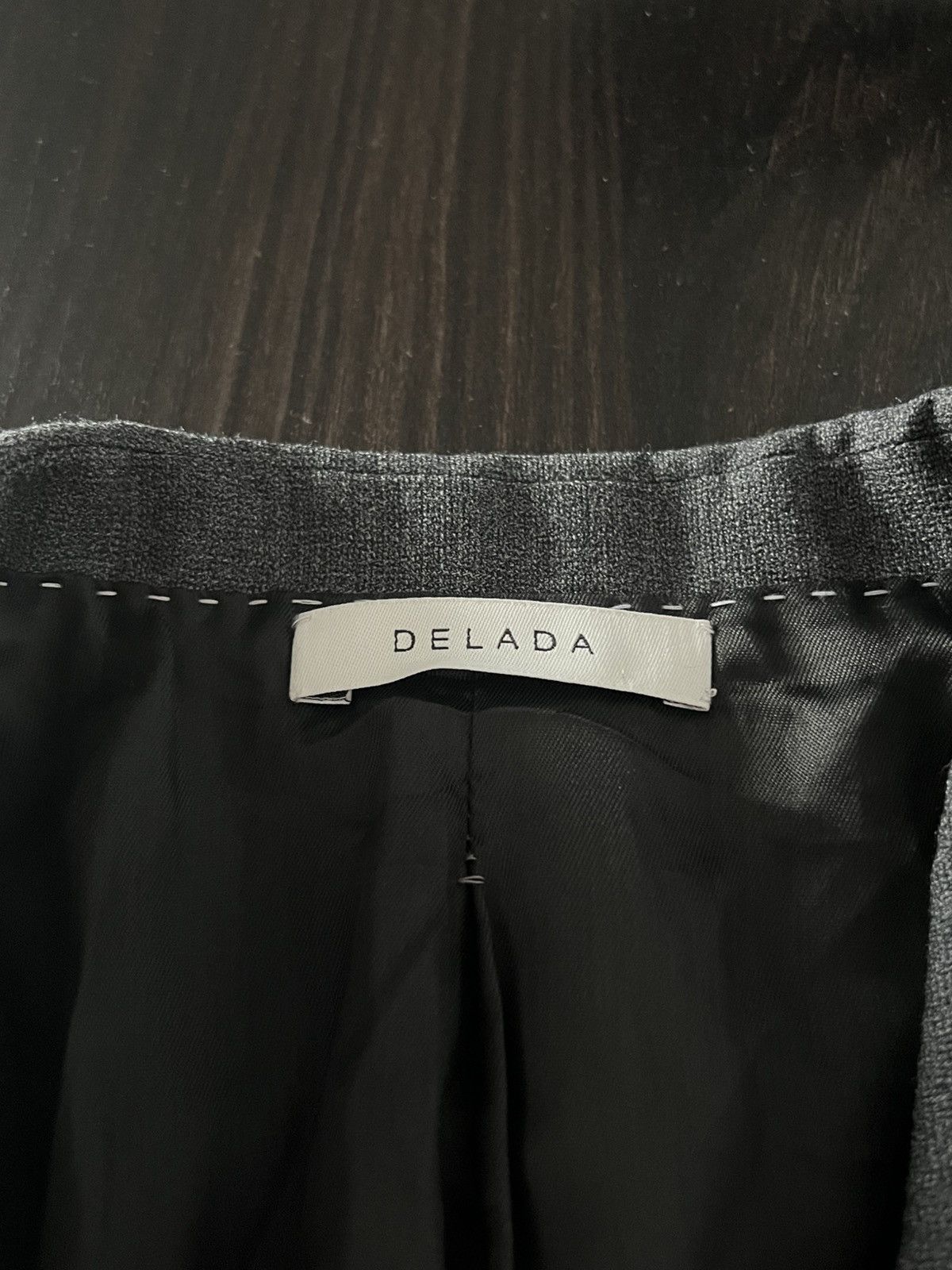 DELADA DELADA Double Sleeve Stripe Grey Blazer Size US L / EU 52-54 / 3 - 4 Thumbnail