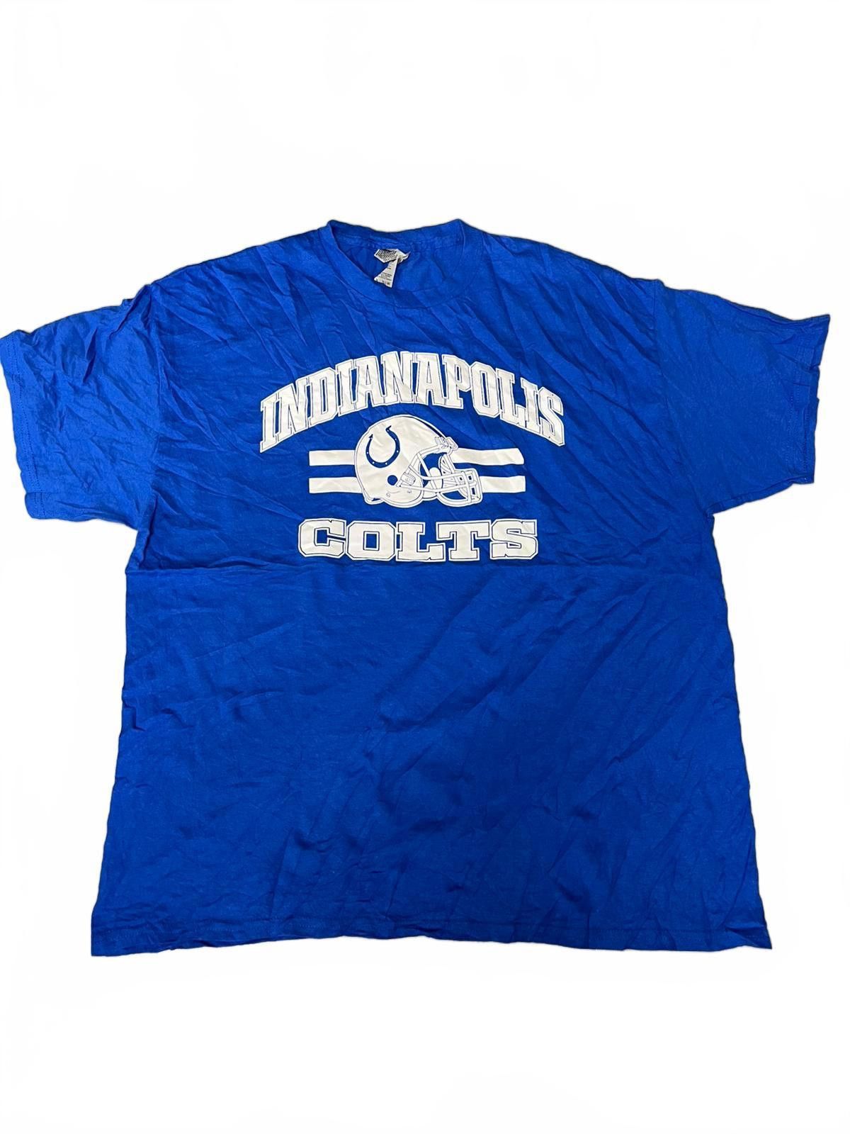 Gildan Gildan Indianapolis Colts XL T-Shirt - Classic Blue Fanwear Size US XL / EU 56 / 4 - 2 Thumbnail