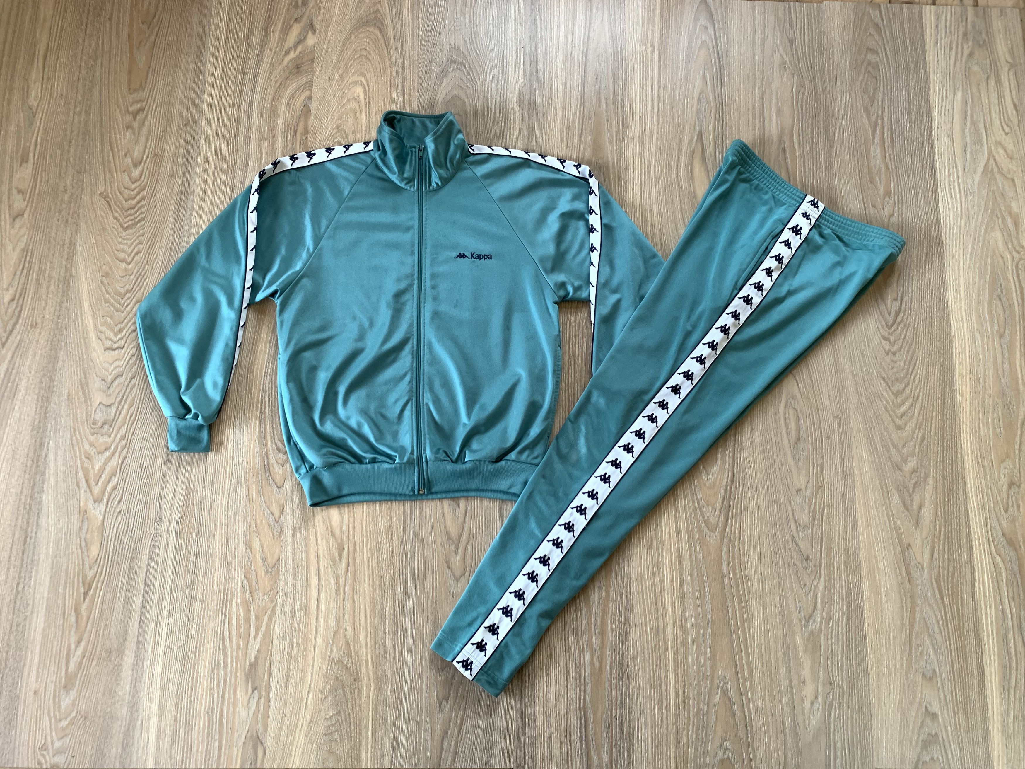 image of Kappa Track Suits Jacket/sweatpants Size Xs-S in Turquoise, Men's