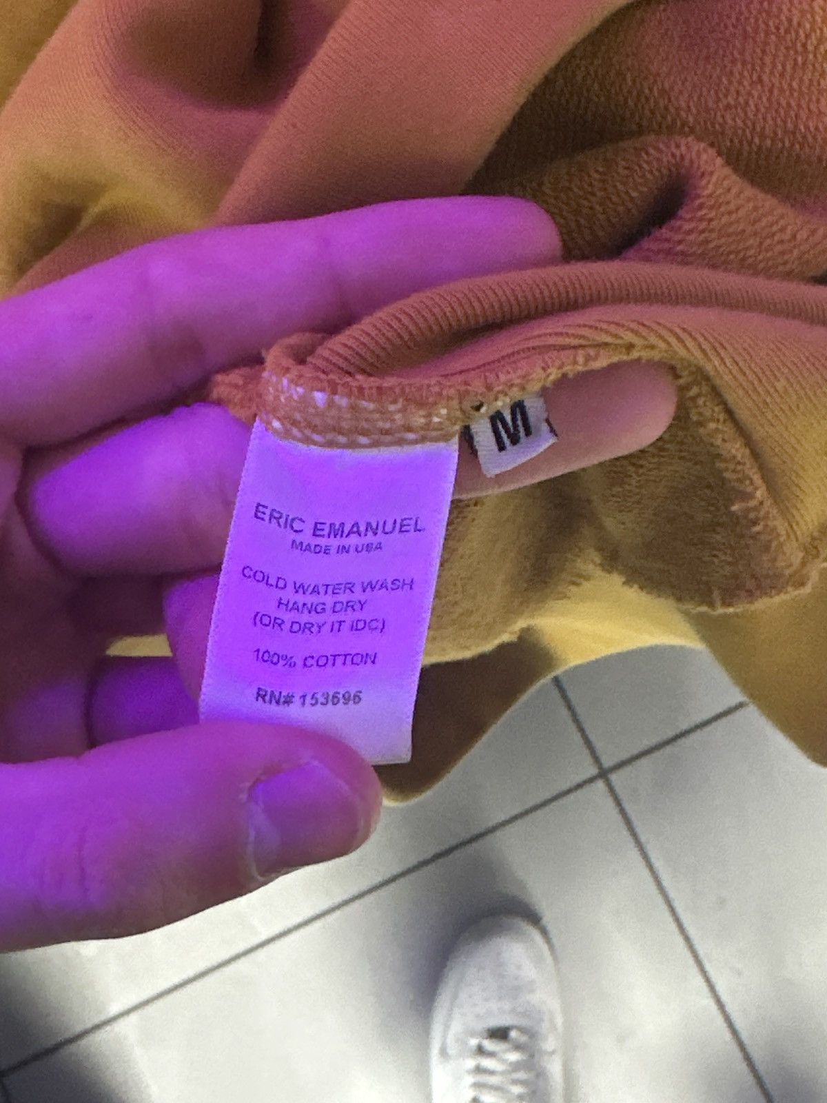 Eric Emanuel Eric Emanuel EE Hoodie Yellow Purple Size US M / EU 48-50 / 2 - 2 Thumbnail