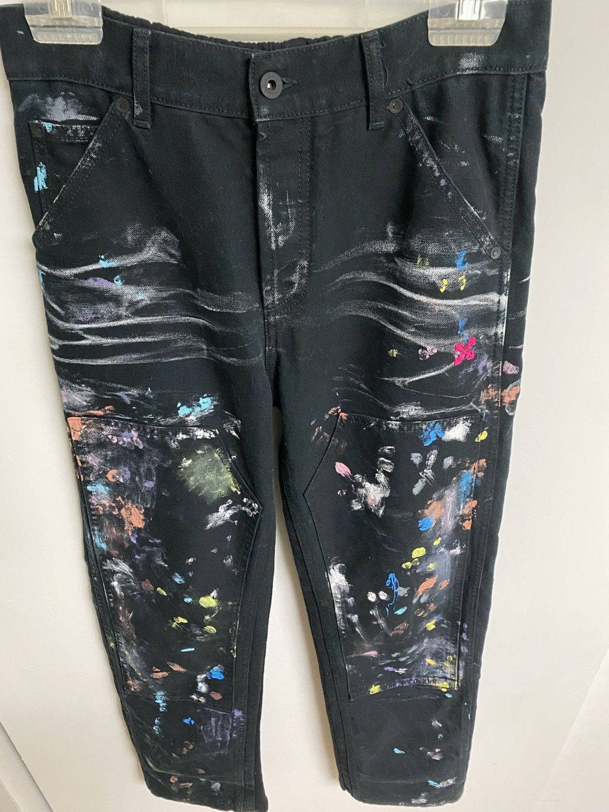 Off-White Off White paint splatter hybrid denim Size US 32 / EU 48 - 9 Thumbnail