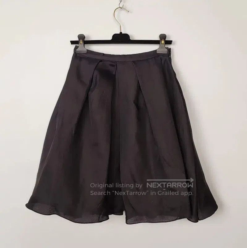 Dior Dior Black Silk Midi Skirt . Size 35" - 2 Thumbnail