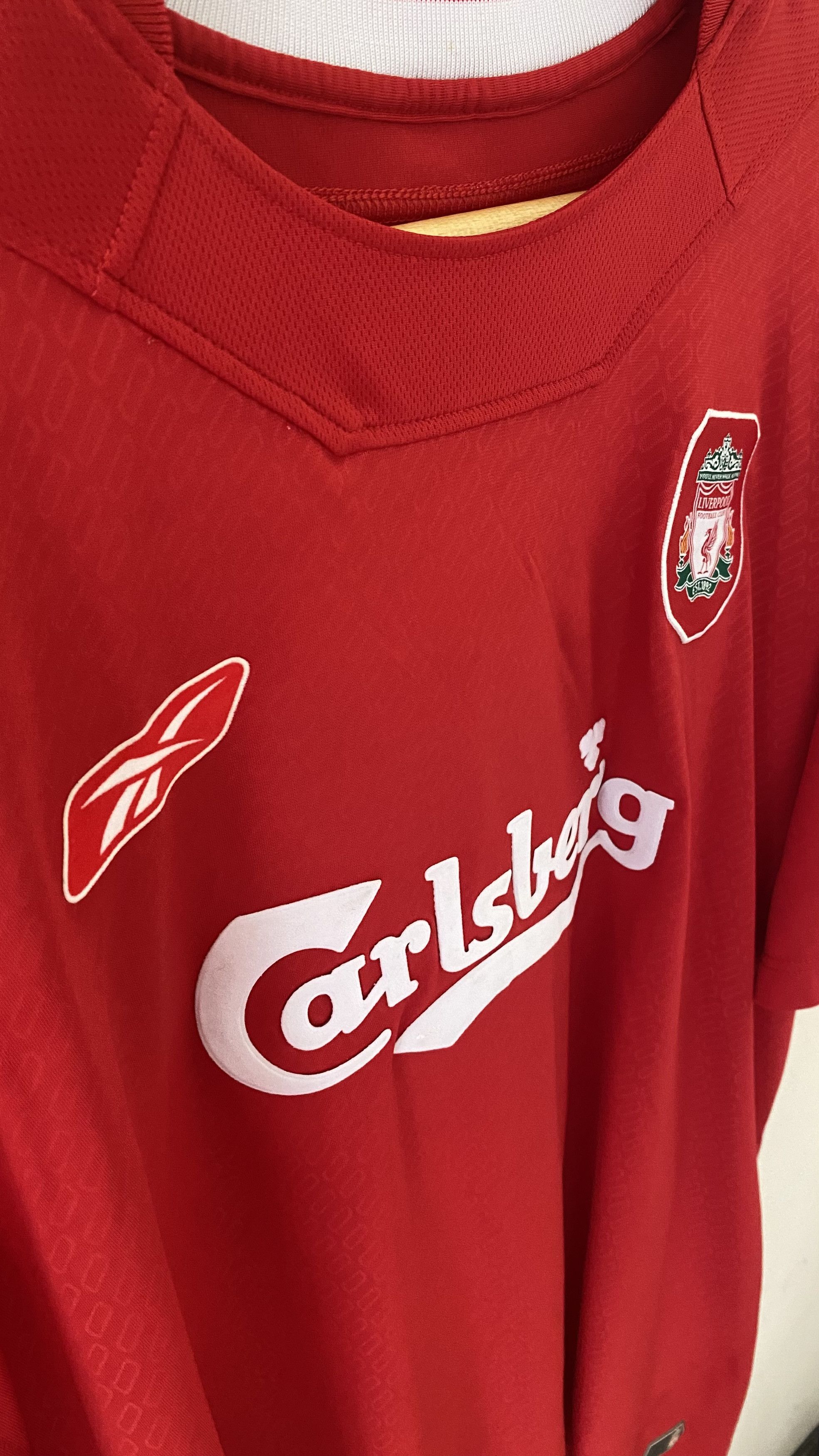 Reebok Liverpool Home 2004/2005 Original Size US XL / EU 56 / 4 - 3 Thumbnail
