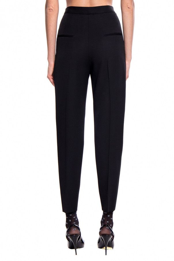 Saint Laurent Paris o1s1wg110924 Classic Tuxedo Pants Grain De Poudre in Black Size 32" / US 10 / IT 46 - 4 Thumbnail