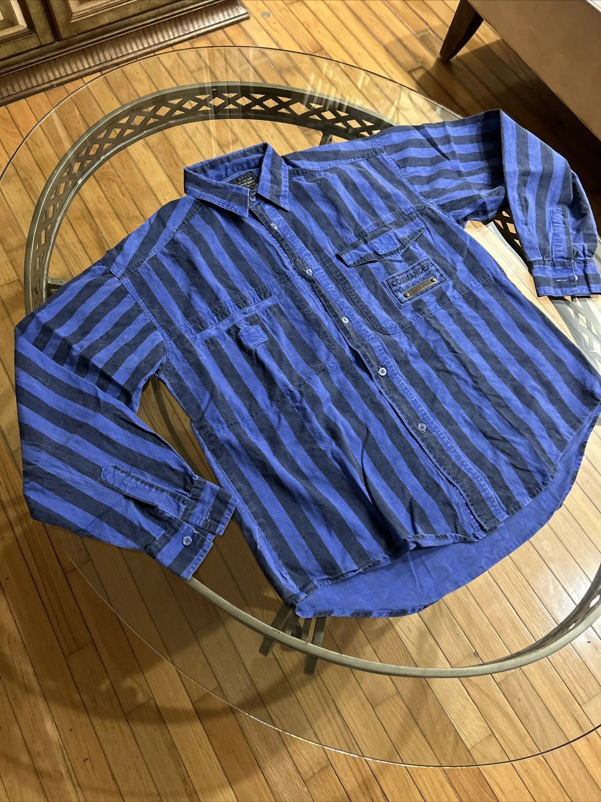 Bugle Boy Men’s Vintage Bugle Boy Striped Button Up Shirt Size S Size US S / EU 44-46 / 1 - 6 Thumbnail