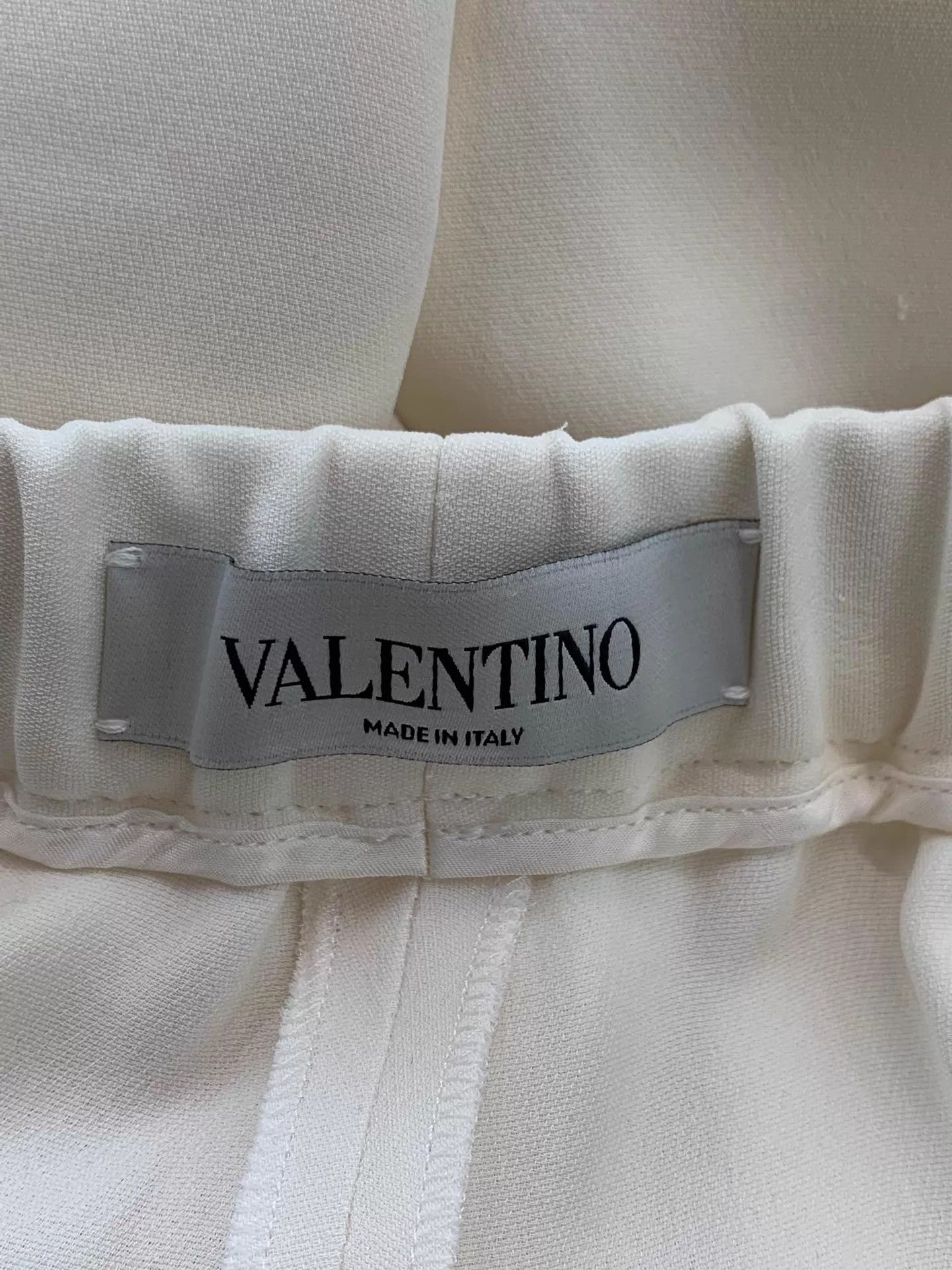 Valentino Valentino Ivory Silk Trousers Size 42 New Size 28" / US 6 / IT 42 - 4 Thumbnail