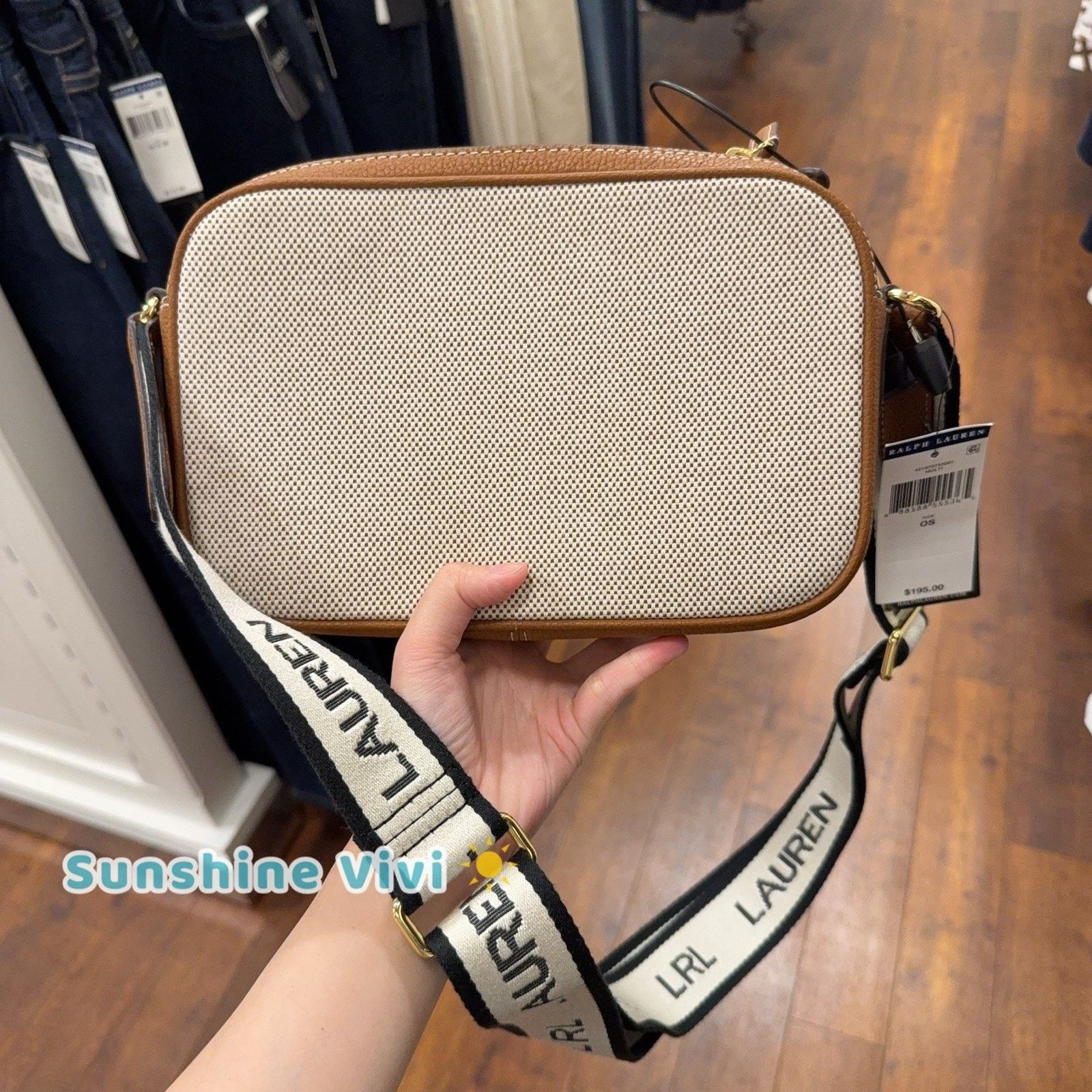 Lauren Ralph Lauren NWT Lauren Ralph Lauren Carrie Pebble Crossbody Bag Tan Size ONE SIZE - 6 Thumbnail