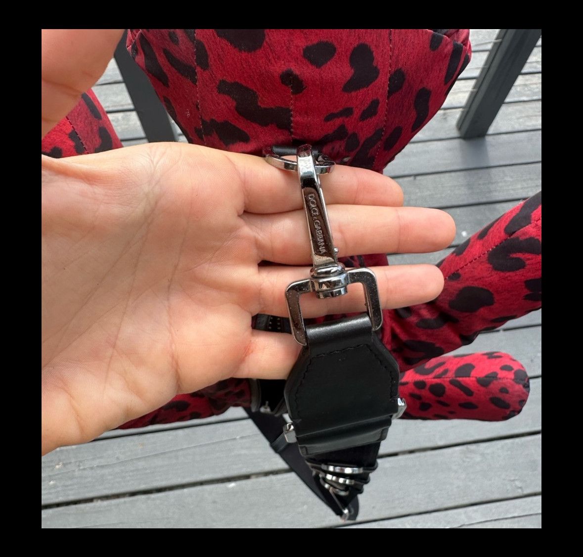 Dolce & Gabbana Rare Dolce & Gabbana Red Leopard Print Shoulder Bag Size ONE SIZE - 5 Thumbnail