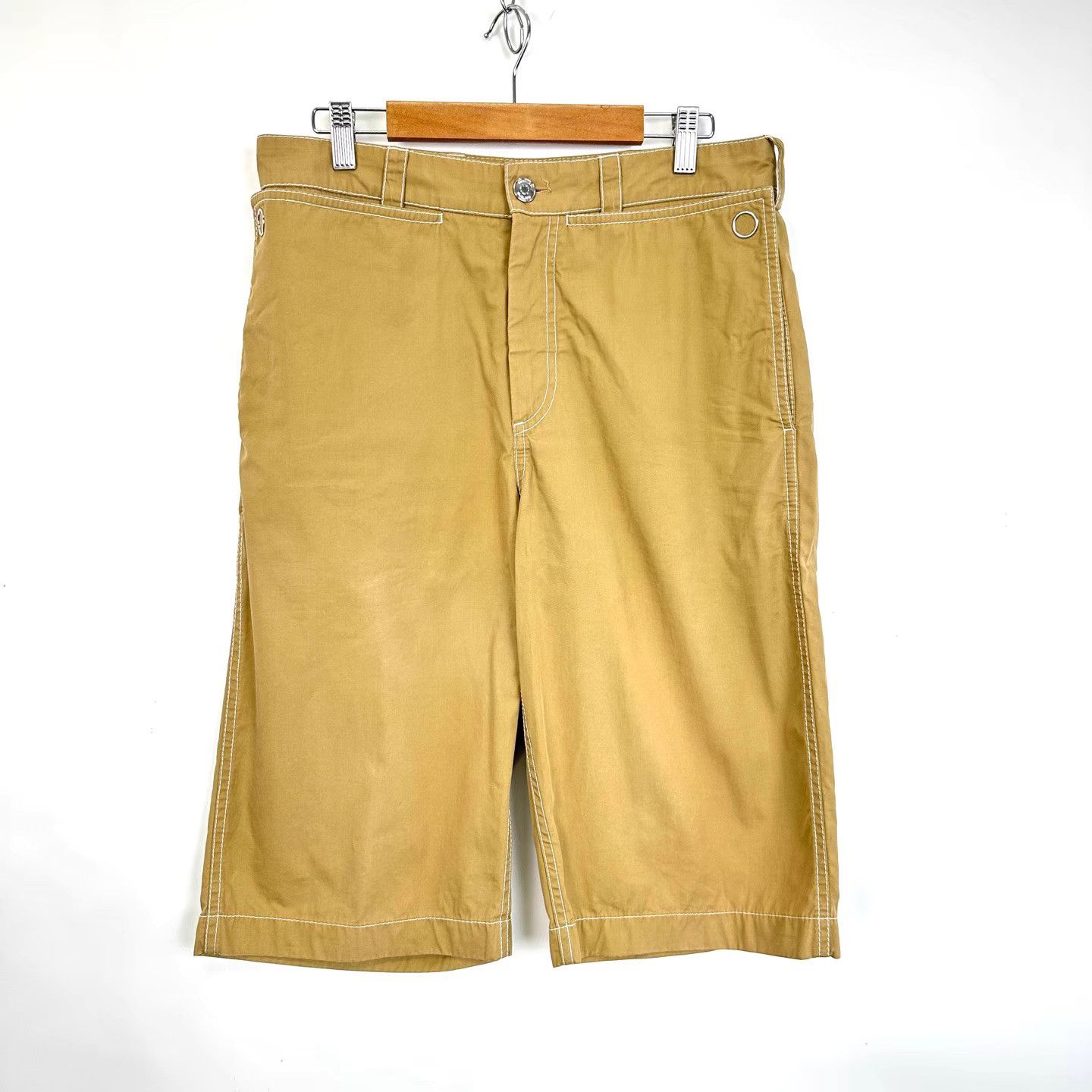 Burberry Burberry Men's Khaki Casual Denim Shorts K12 Size US 30 / EU 46 - 1 Thumbnail