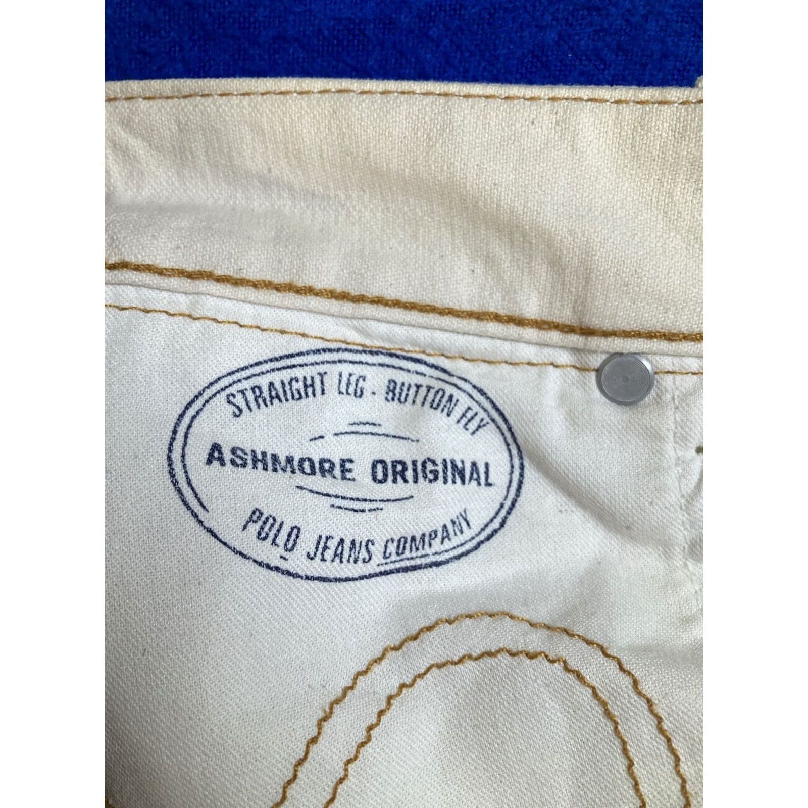 Polo Ralph Lauren Polo Ralph Lauren Jeans Mens 32 x 32 Beige Straight Paint Splatter Button Fly No 67 Kelly Jean Co Size US XS / EU 42 / 0 - 6 Thumbnail