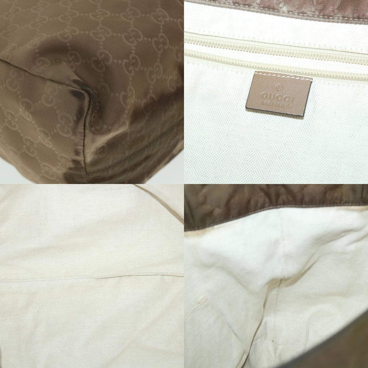Gucci GUCCI GG Canvas Tote Bag Brown Size ONE SIZE - 11 Thumbnail