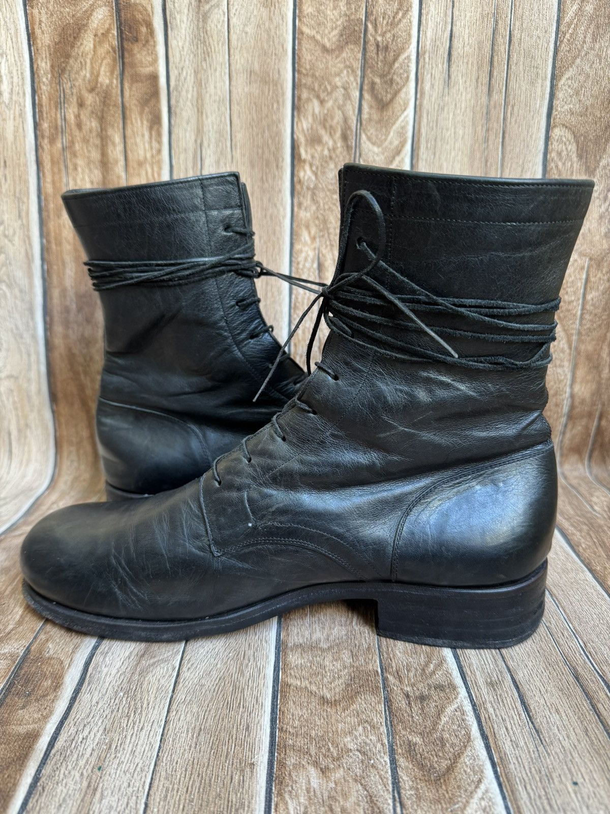 Dimissianos & Miller lace up horse leather boots Size US 6.5 / EU 39-40 - 5 Thumbnail