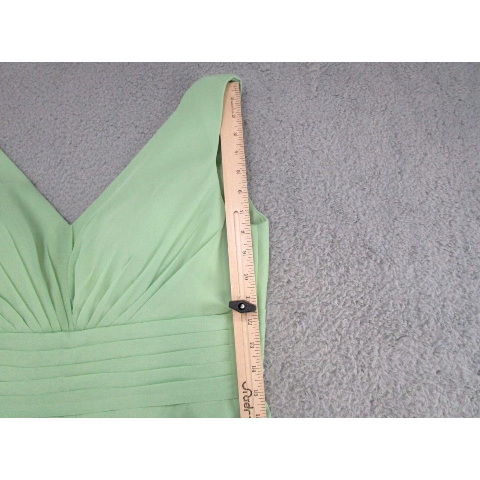 Vintage Lavetir Lace Up Back Sleeveless Mint Green Dress Women's Size 12 Lace Ball Gown Night Formal Wedding Party Cocktail Short Dress Women Size XL / US 12-14 / IT 48-50 - 7 Thumbnail