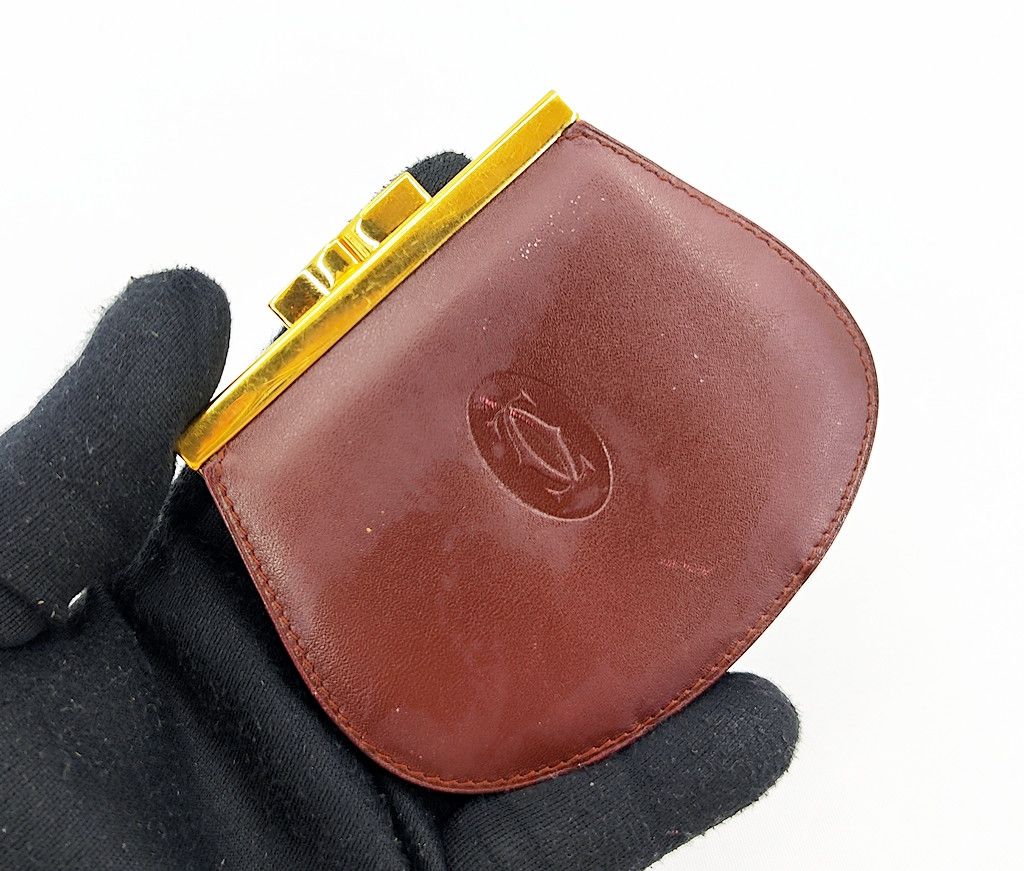 Cartier original CARTIER burgundy leather coin case Size ONE SIZE - 7 Thumbnail