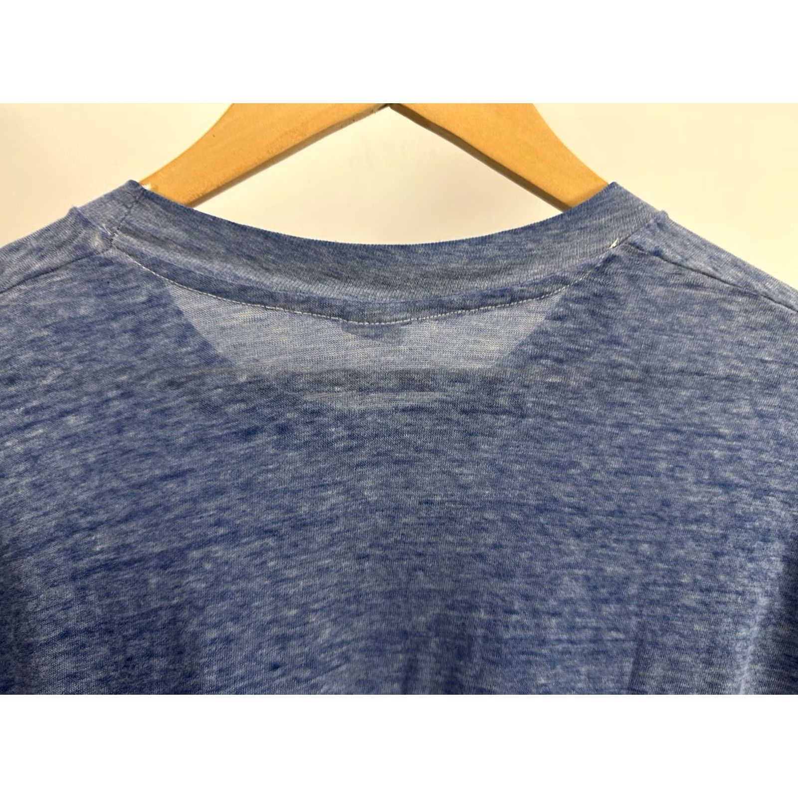 Hanes VTG 70s Hanes Worn Blue T-Shirt XL Men Shirt Burnout Gradient Faded Paper Thin 70s Grunge Size US XL / EU 56 / 4 - 7 Thumbnail