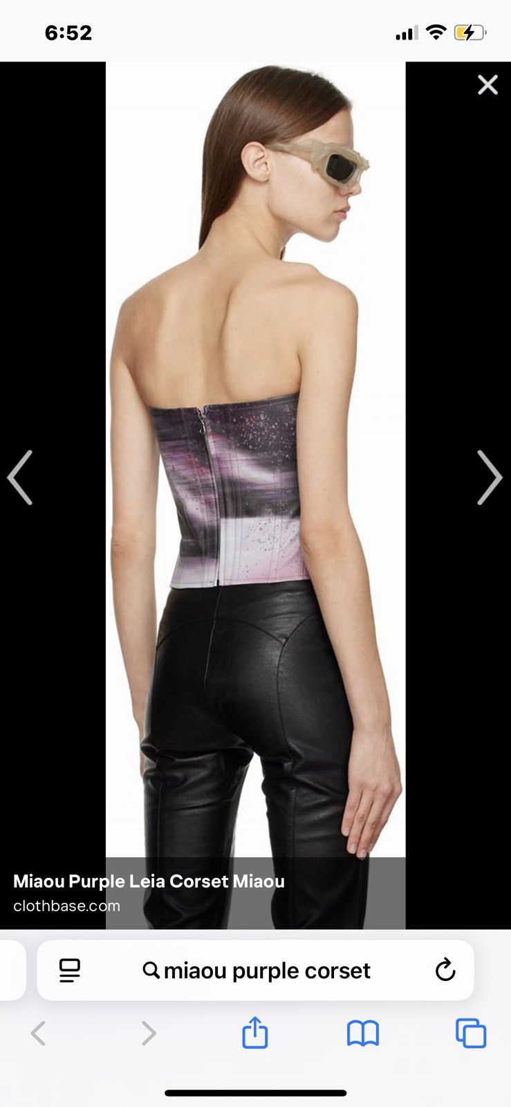 Miaou Miaou Leia corset in purple Size S / US 4 / IT 40 - 2 Thumbnail