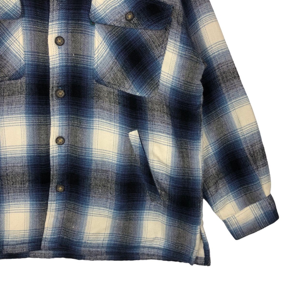 Flannel 🔥90’s Vintage Flannel Jacket Tartan Design Bayleaf Japan Size US L / EU 52-54 / 3 - 4 Thumbnail