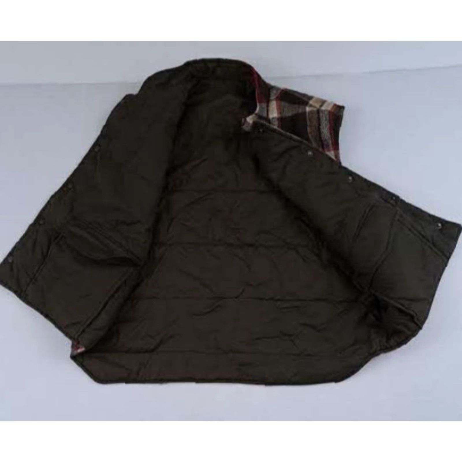 Vintage VINTAGE Deep North Vest Outdoor Plaid Insulated Down XL Brown Men Regular Short Long 23in 24in Pit to Pit Size US XL / EU 56 / 4 - 3 Thumbnail