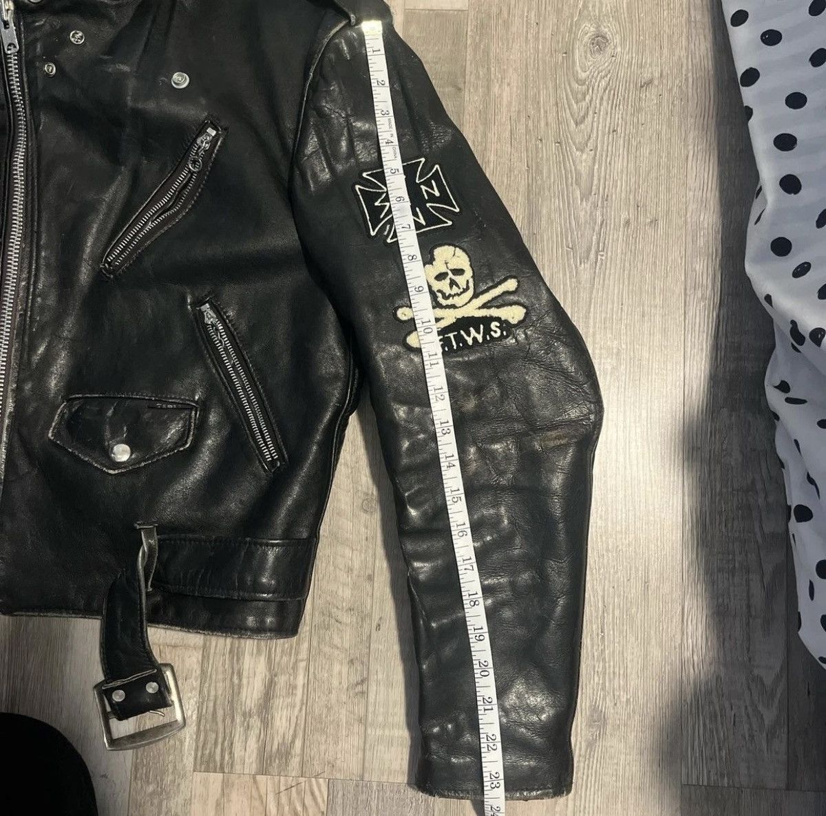 For Those Who Sin Vintage Schott Perfecto x For Those Who Sin Patches Jacket Size US M / EU 48-50 / 2 - 4 Thumbnail