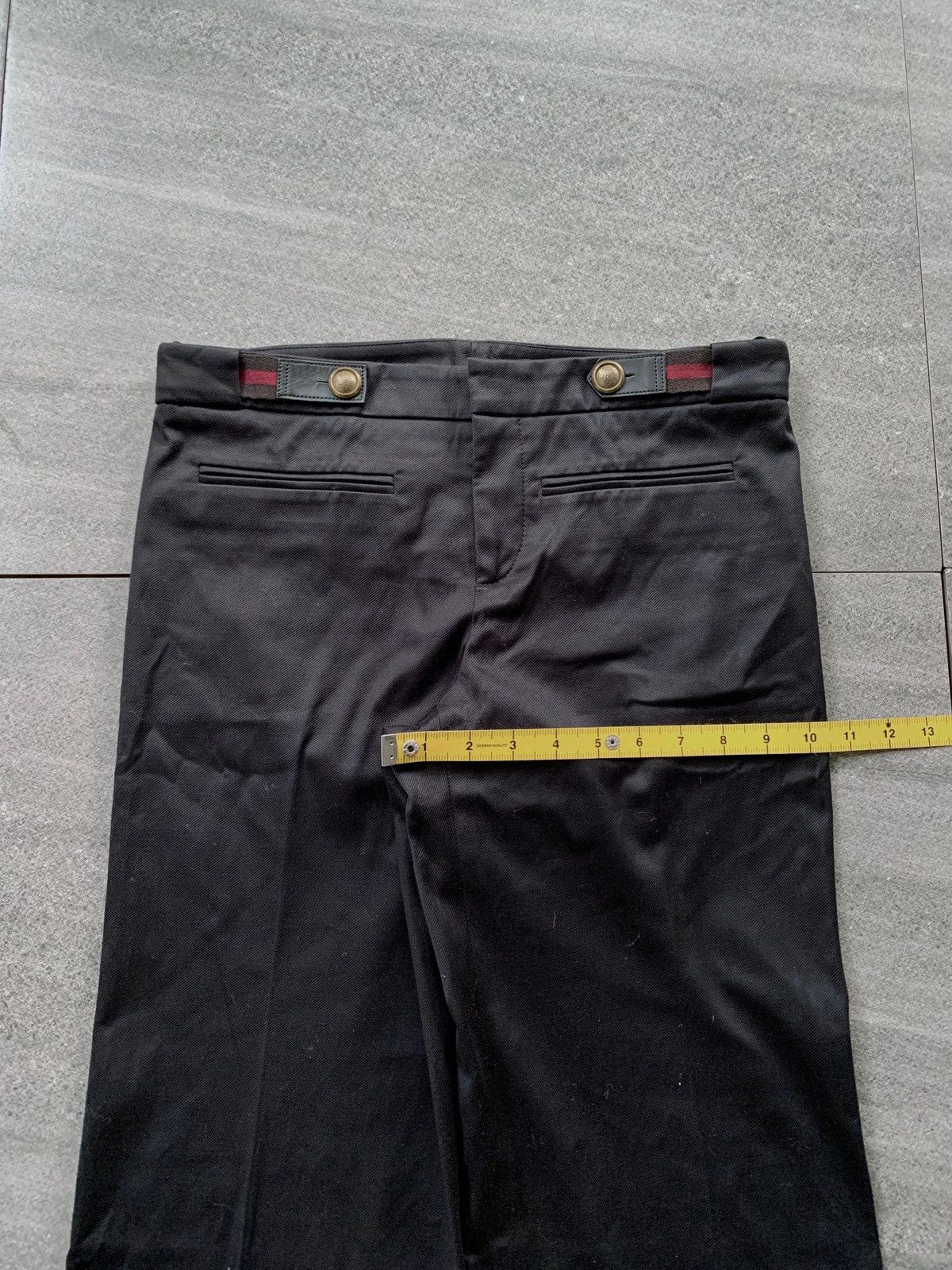 Gucci FREE TAX! Flared Belted Trousers By Gianni Frida Size US 31 - 19 Thumbnail