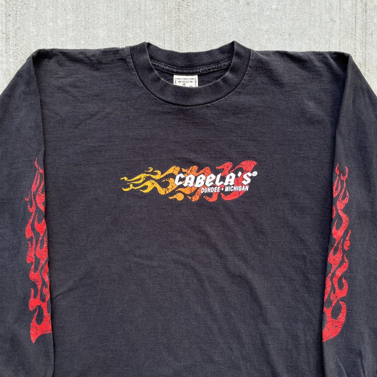 Cabelas Vintage Flame LongSleeve Shirt Size US L / EU 52-54 / 3 - 3 Thumbnail