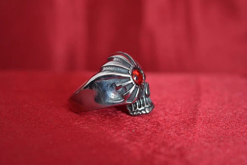 Jewelry Skull Matchless Jewelry Rings Open Chrome Ring (Size 7-13) Size ONE SIZE - 4 Thumbnail