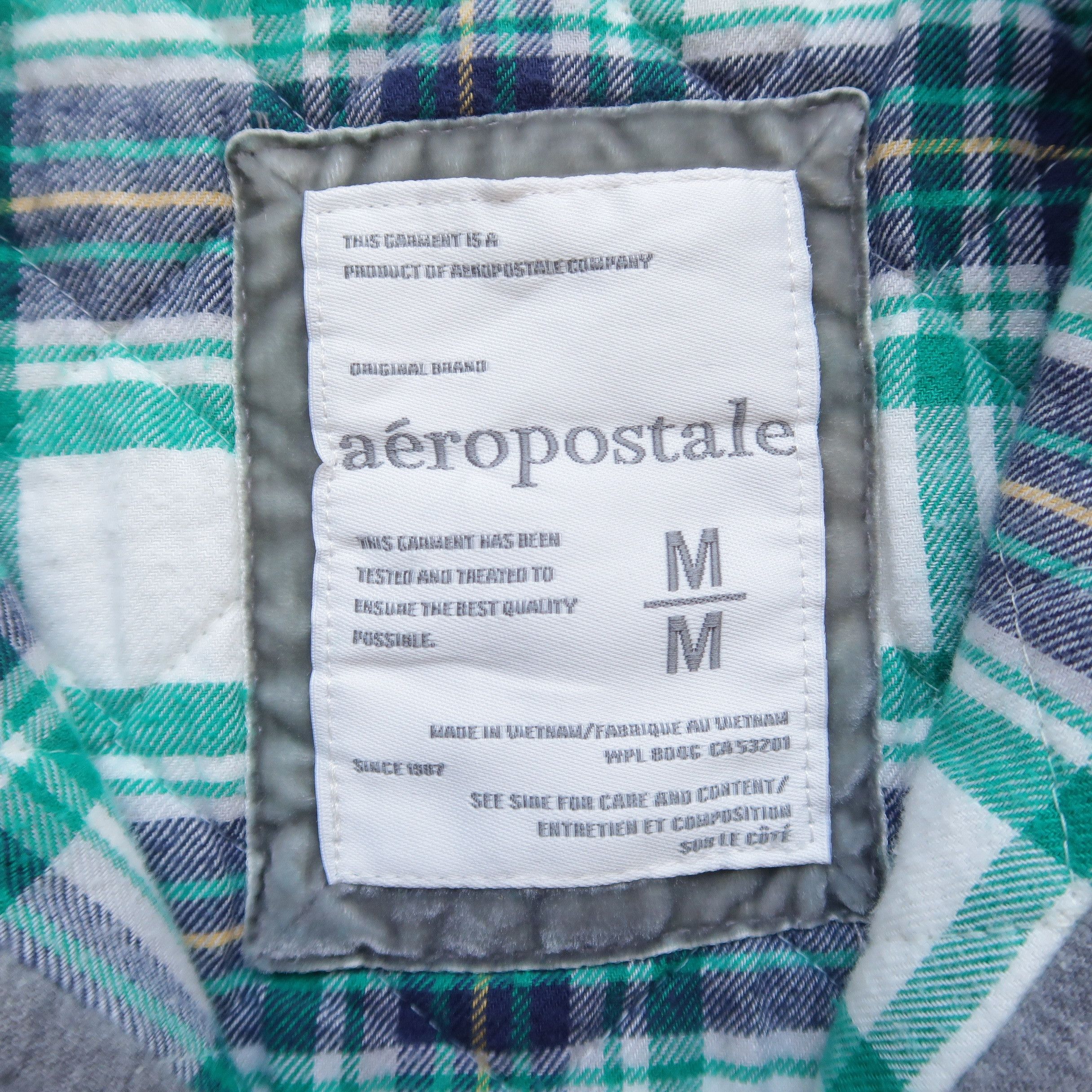 Japanese Brand 2000s Aeropostale Fur Hoodie Plaid Inner Like GOA Size US M / EU 48-50 / 2 - 4 Thumbnail