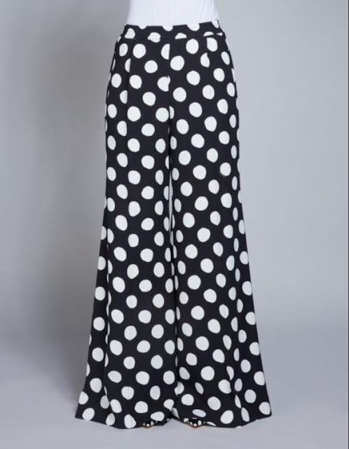 Marni o1w1db10824 Polka Dots Wide Leg Pant in Black White Size 32" / US 10 / IT 46 - 1 Thumbnail