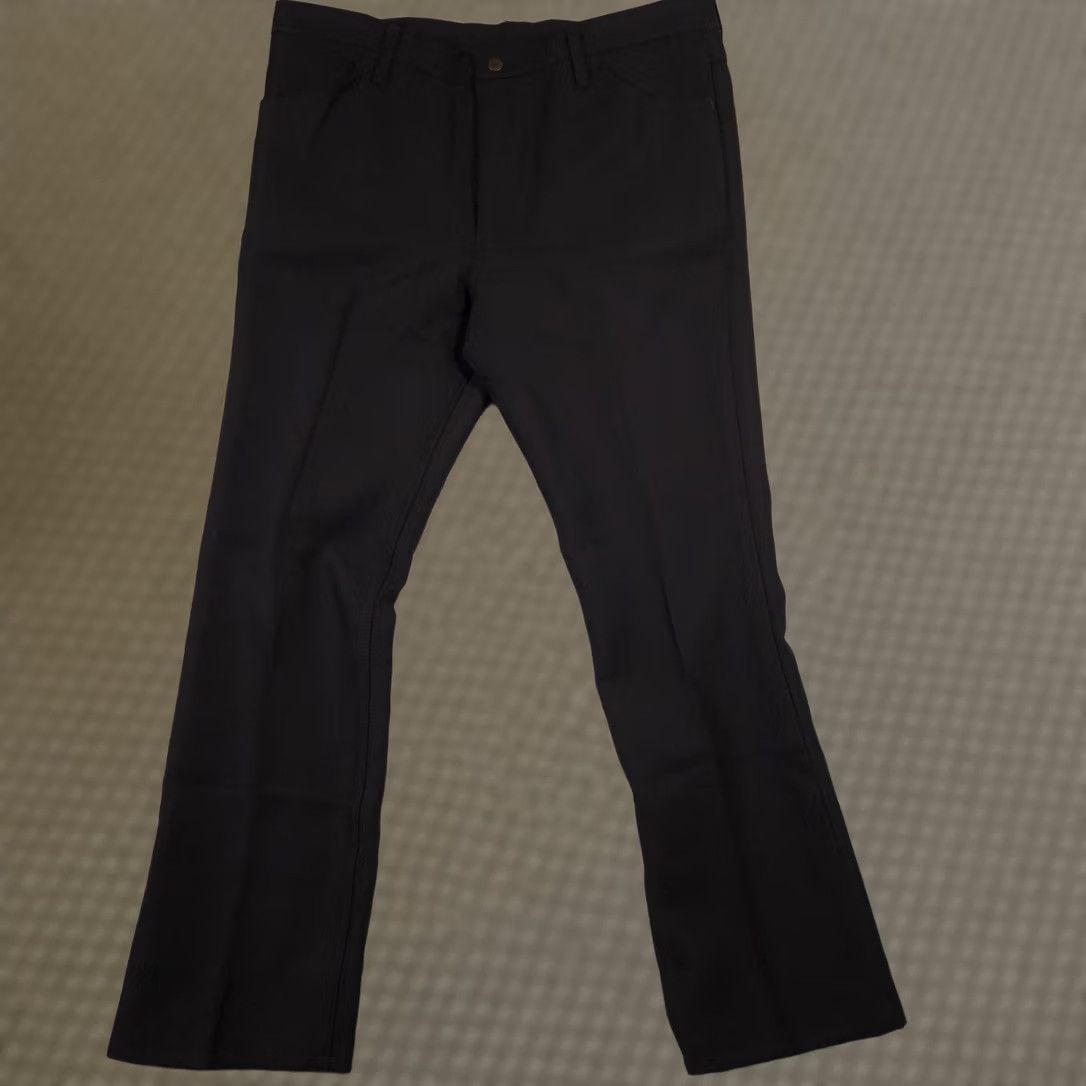 Wrangler Wrangler Dress Pants Mens 40x32 Black Microfiber Flat Front Uniform Work Size US 40 / EU 56 - 1 Thumbnail