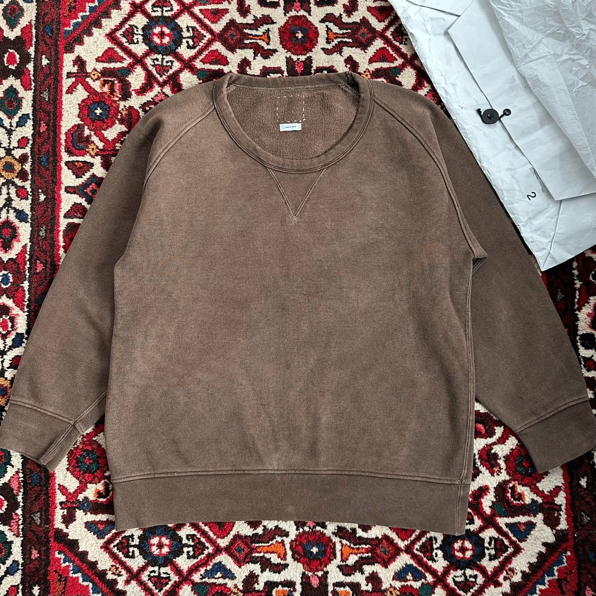 Sz 2 Visvim 17SS Jumbo Mud Washed Sweatshirt