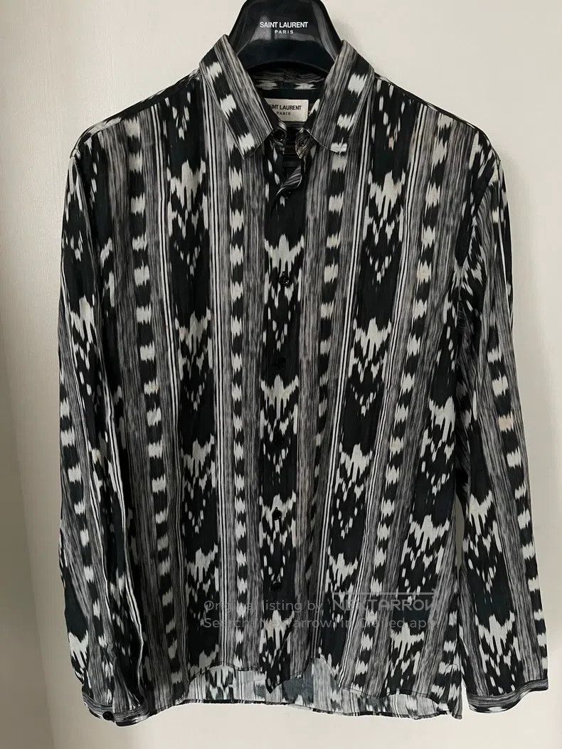 Saint Laurent Paris Saint Laurent Paris size 41 Gypsy Abstract Love Shirt Size US L / EU 52-54 / 3 - 1 Thumbnail
