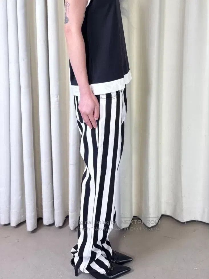 Junya Watanabe Junya Watanabe size M Circus Black and White Striped Polka Size 25" / US 0 / IT 36 - 3 Thumbnail