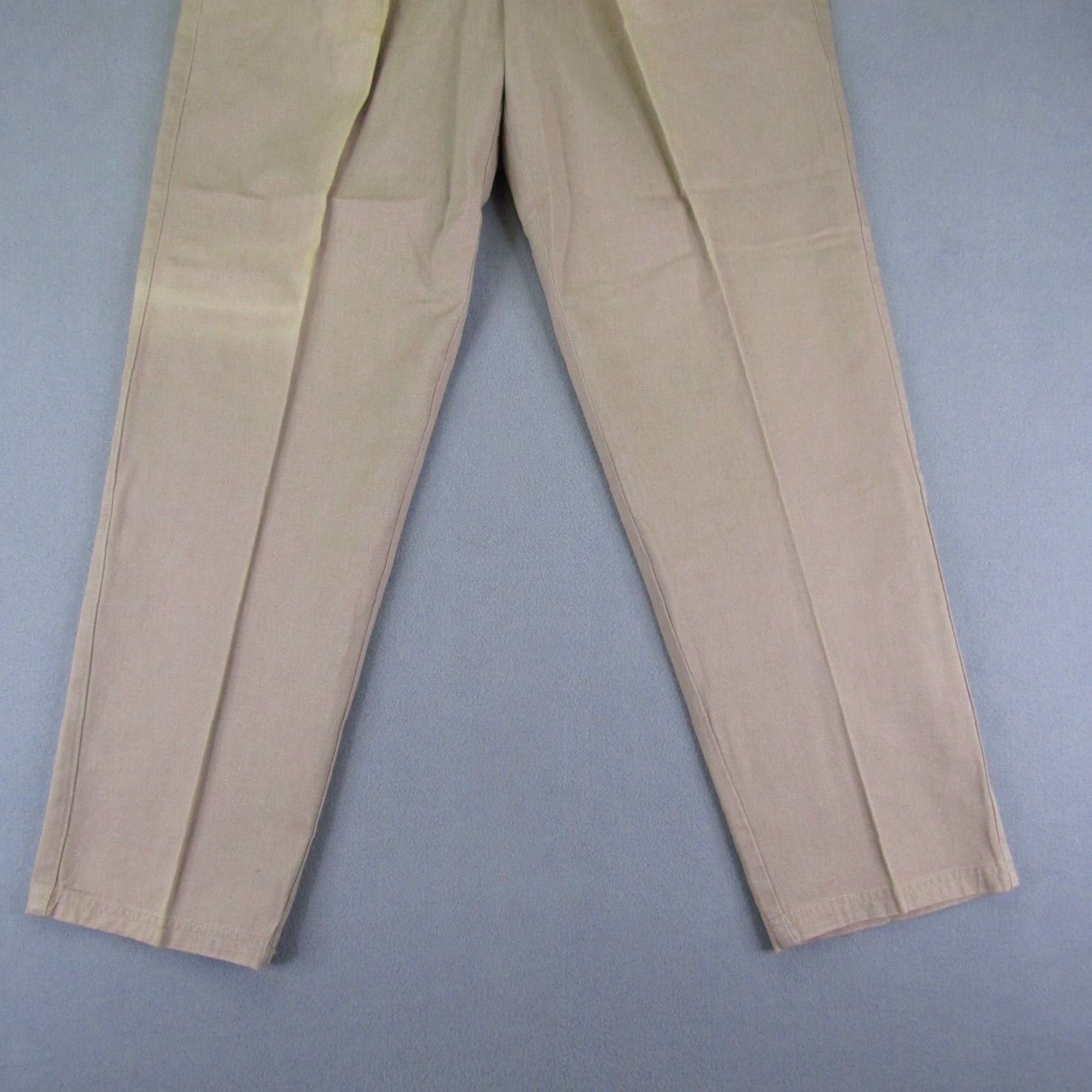 Vintage VINTAGE Solo Semore Pants Mens 38x32 Chino Beige 90s Grunge Deadstock Pleated Button Zipper Pockets Straight Mens Size US 37 - 4 Thumbnail