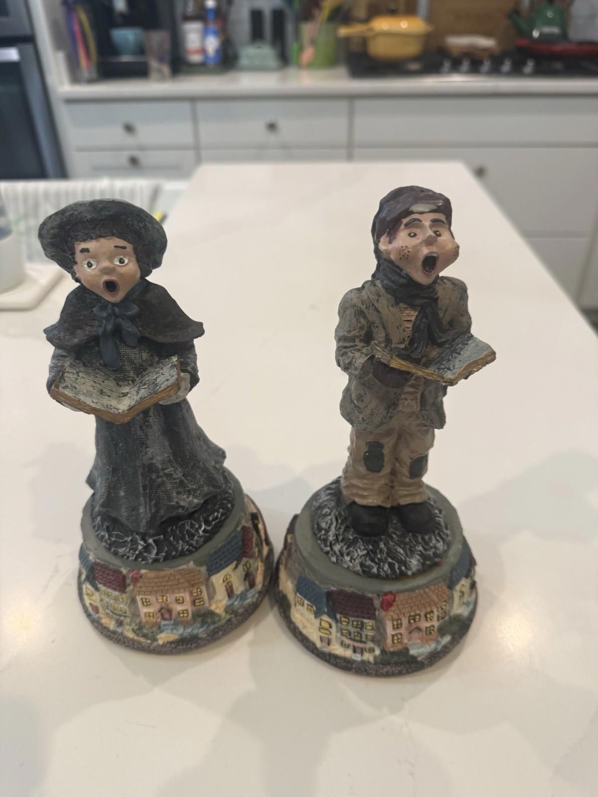 The Unbranded Brand Christmas Girl and boy plays Silent Night - EXC - 8 1/2" Size ONE SIZE - 1 Thumbnail