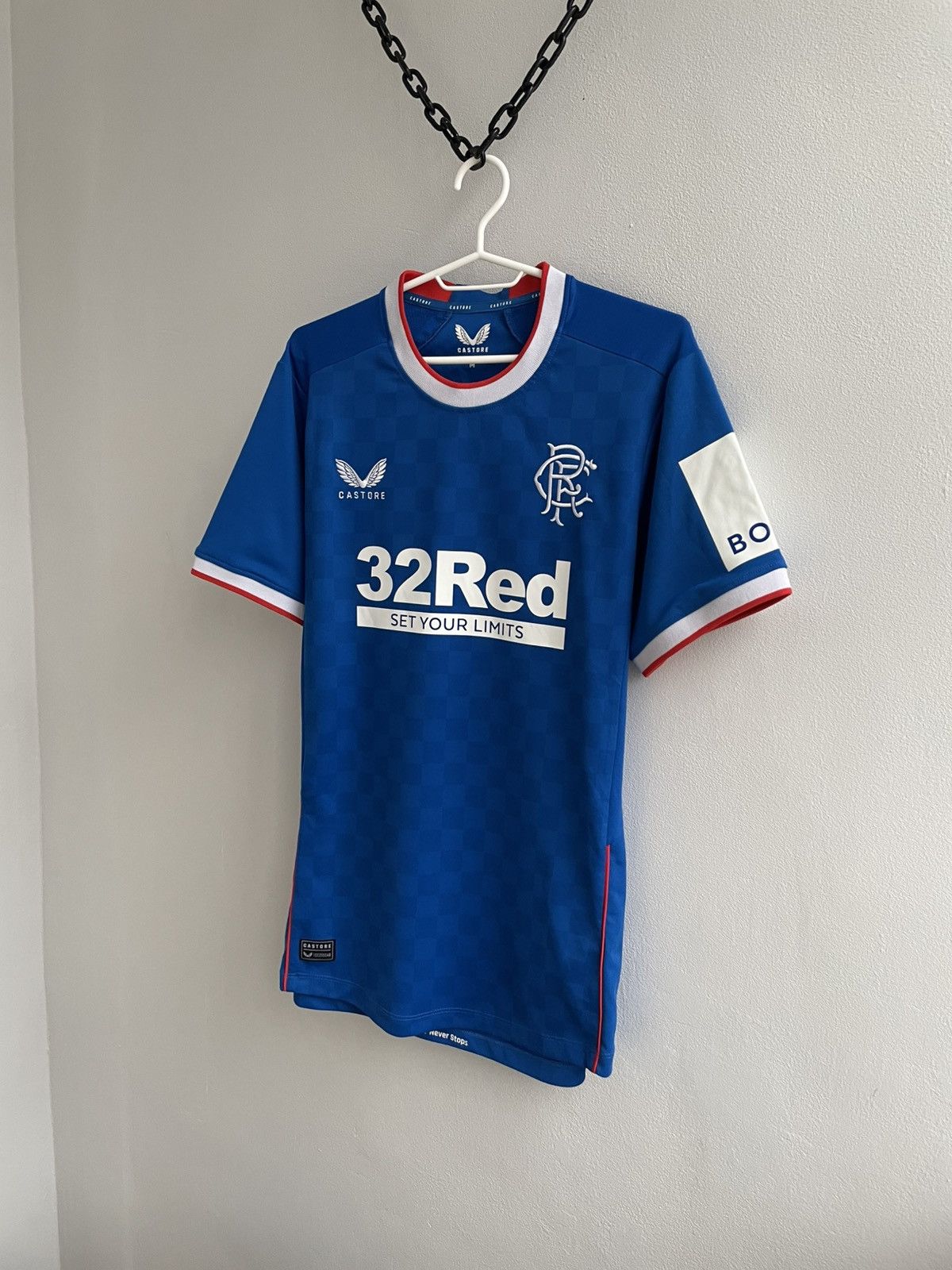 Castore Glasgow Rangers 2022 2023 Home Football Shirt Soccer Jersey Size US M / EU 48-50 / 2 - 2 Thumbnail