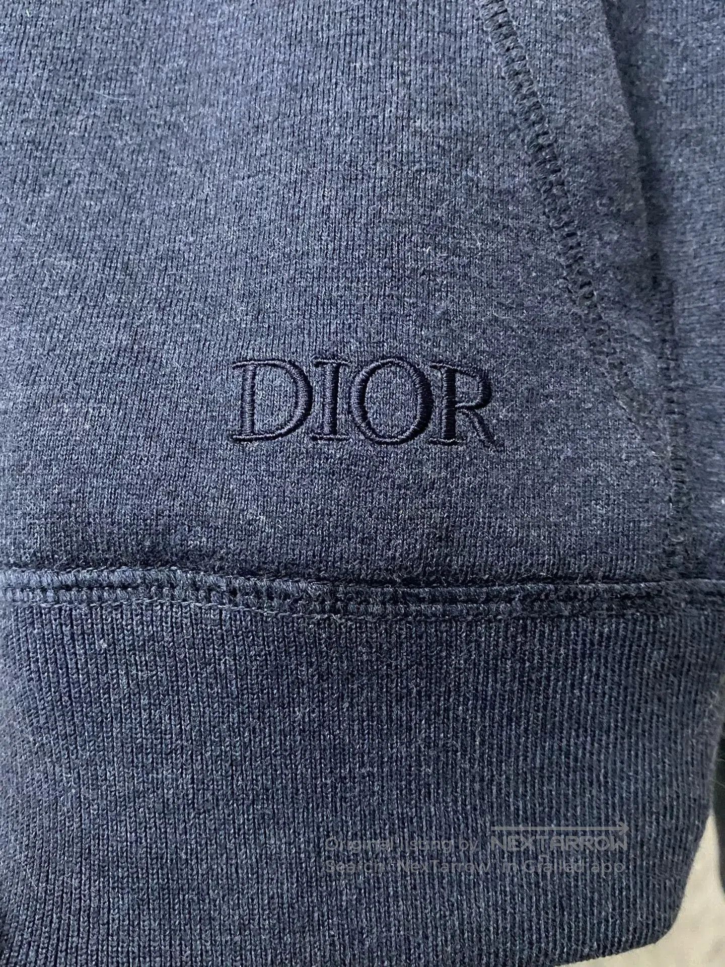 Dior dior floral zip-up jacket in navy. Size US M / EU 48-50 / 2 - 5 Thumbnail