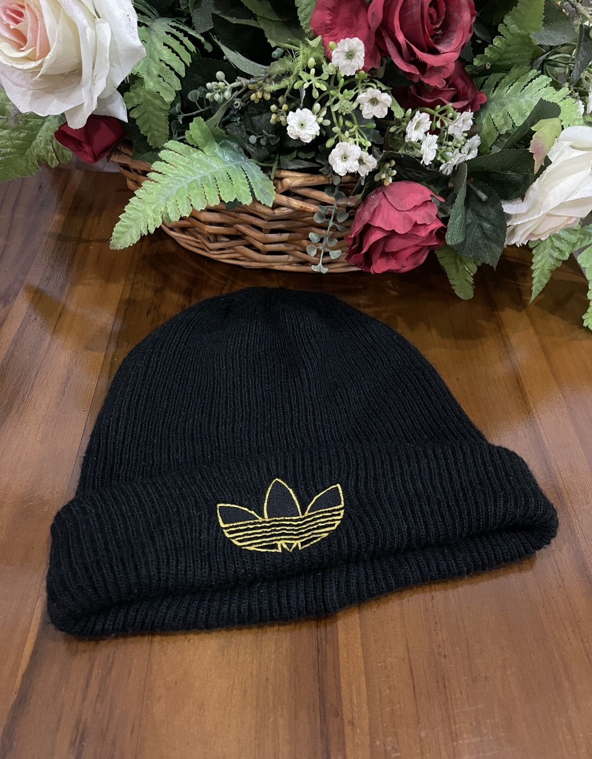 Adidas Vintage Adidas Trefoil Decadent Beanie Hats Size ONE SIZE - 1 Thumbnail